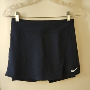 Nike Women’s Navy Athletic Skort with White Swoosh